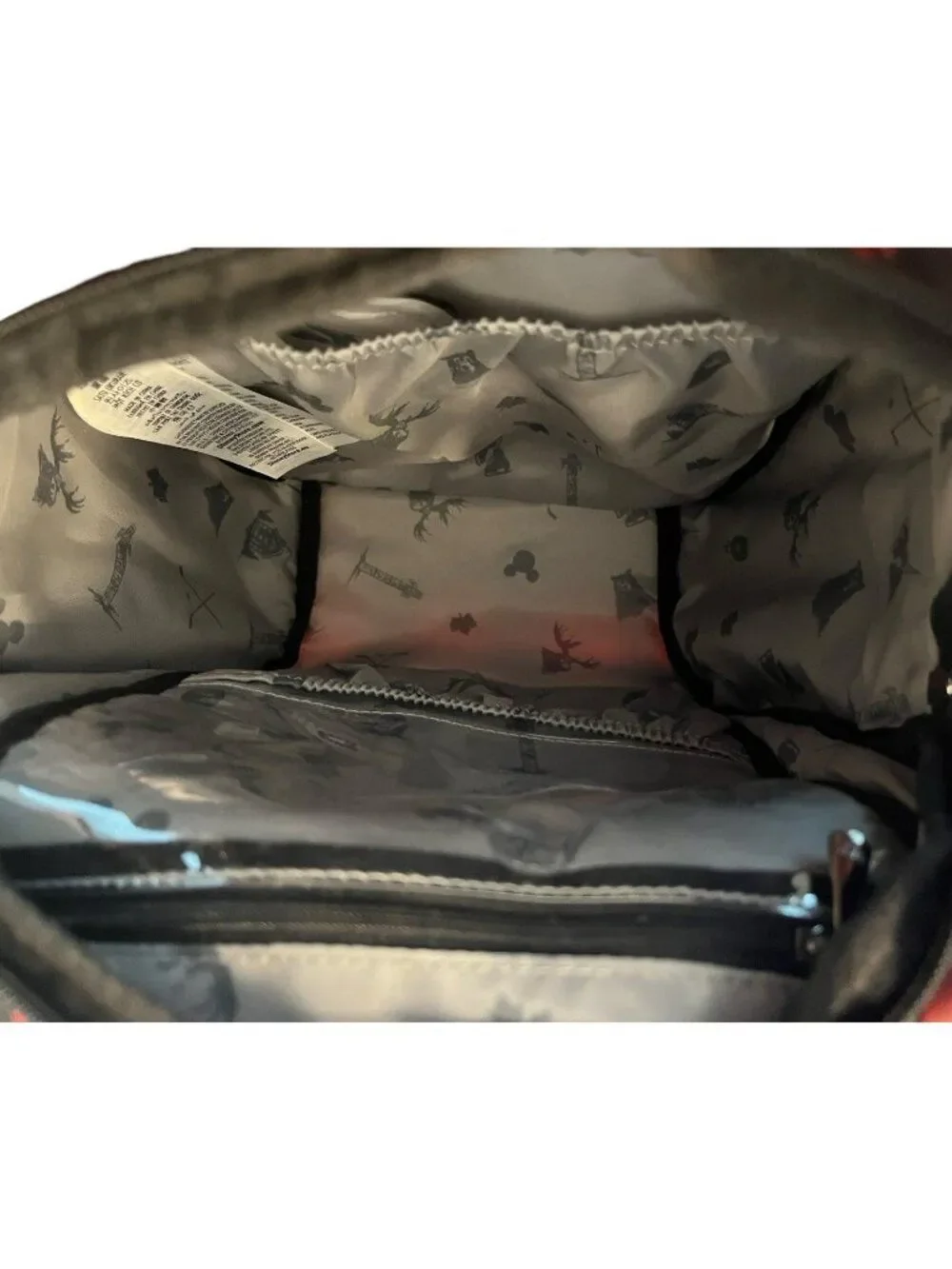 Disney Parks Lug EPCOT Canada World Showcase Mickey Mouse Hockey Plaid Backpack